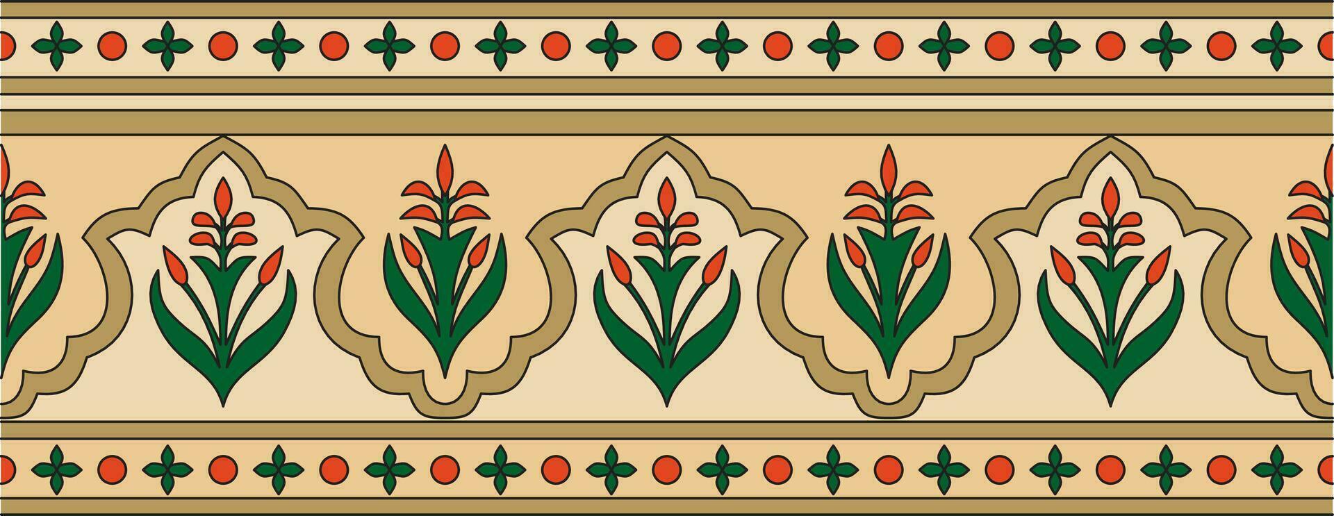 vector sin costura nacional de colores ornamento de antiguo Persia. iraní étnico interminable borde, marco.