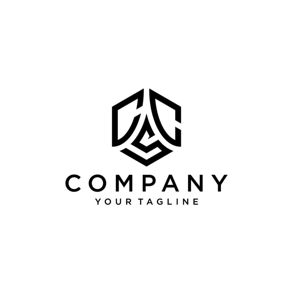 CCS hexagon logo vector, develop, natural, luxury, modern, finance logo, strong, suitable for your company. vector