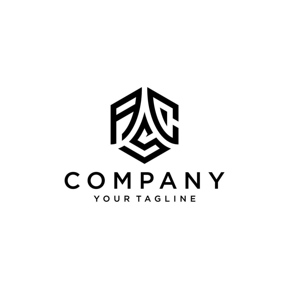 ACS hexagon logo vector, develop, natural, luxury, modern, finance logo, strong, suitable for your company. vector