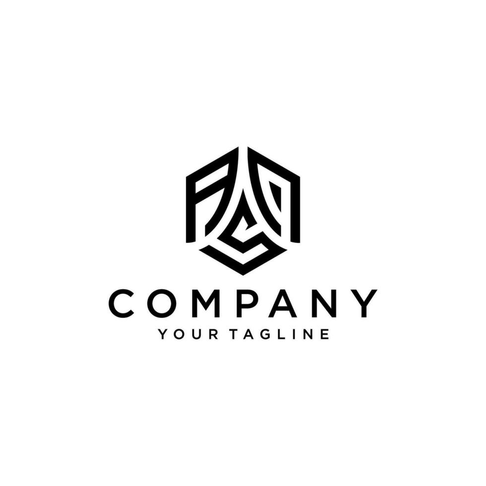 APS hexagon logo vector, develop, natural, luxury, modern, finance logo, strong, suitable for your company. vector