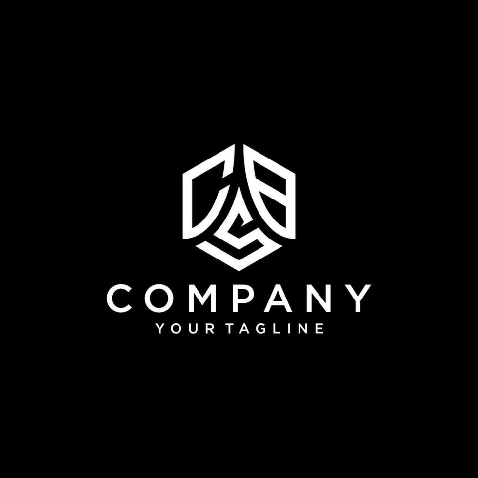 CBS hexagon logo vector, develop, natural, luxury, modern, finance logo, strong, suitable for your company. vector