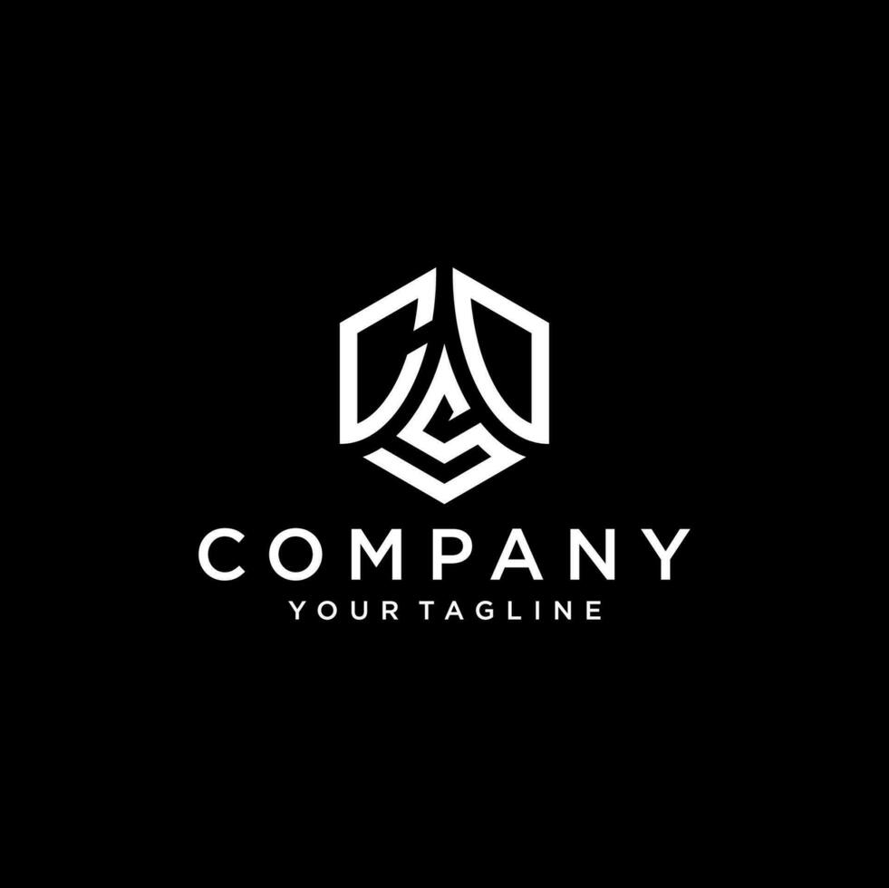 CDS hexagon logo vector, develop, natural, luxury, modern, finance logo, strong, suitable for your company. vector