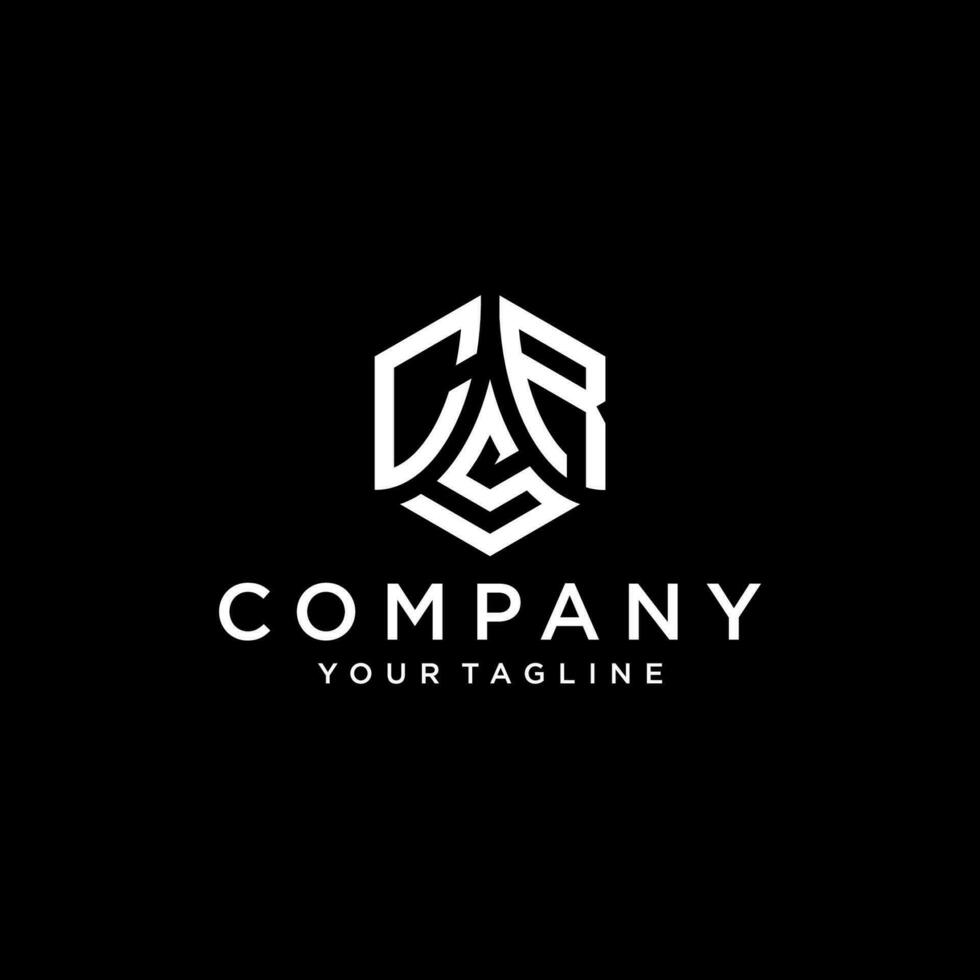 CRS hexagon logo vector, develop, natural, luxury, modern, finance logo, strong, suitable for your company. vector