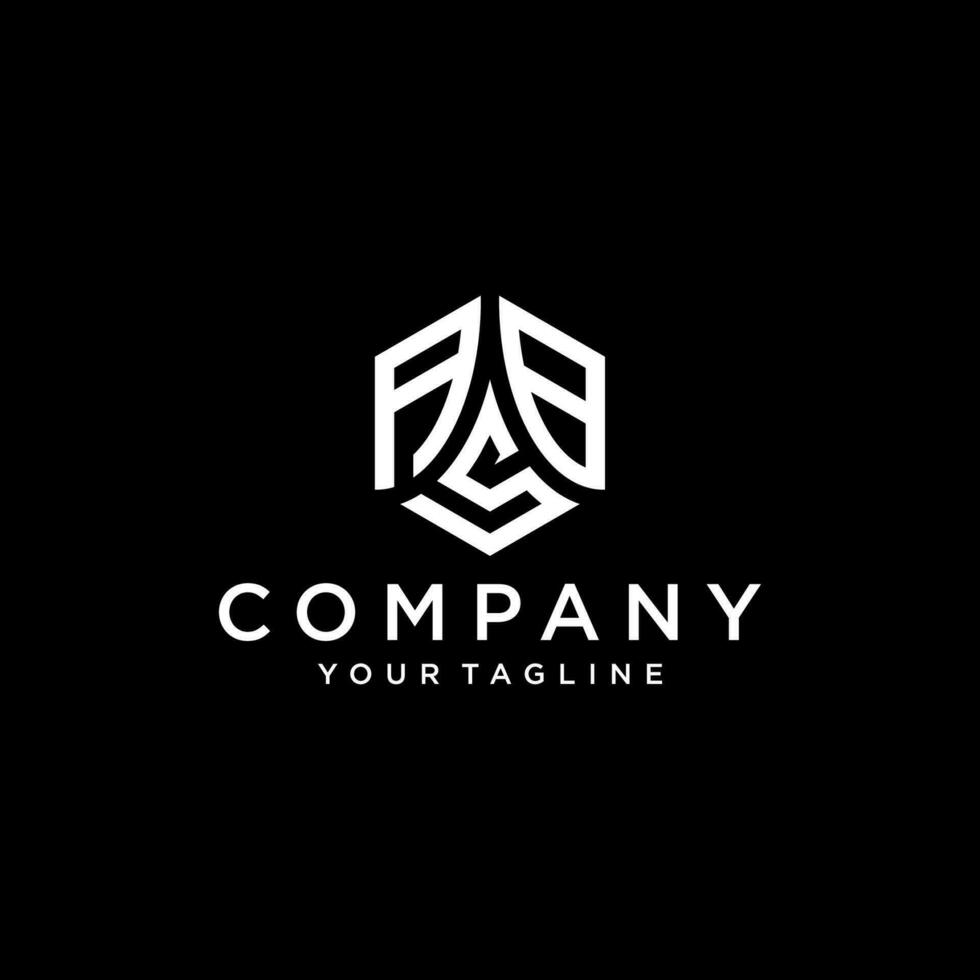 ABS hexagon logo vector, develop, natural, luxury, modern, finance logo, strong, suitable for your company. vector