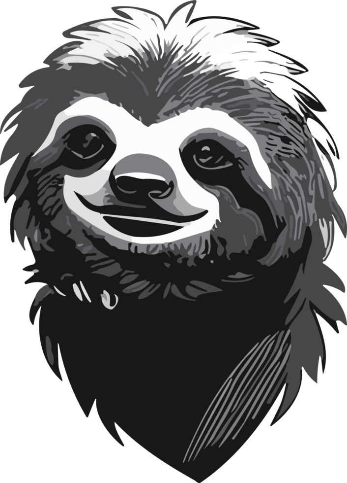 Sloth Delights Captivated by the Relaxed Charisma AI generative png