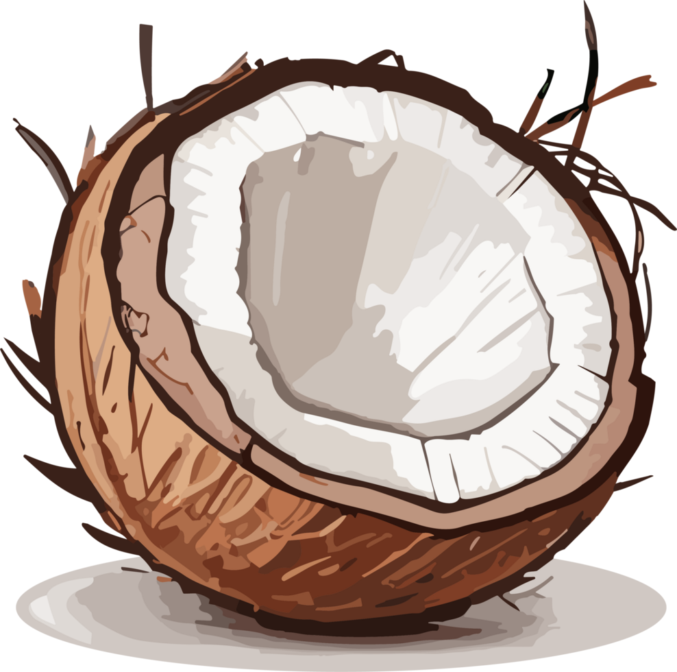 Nature's Bounty Coconut Artistry for Your Collection AI generative png