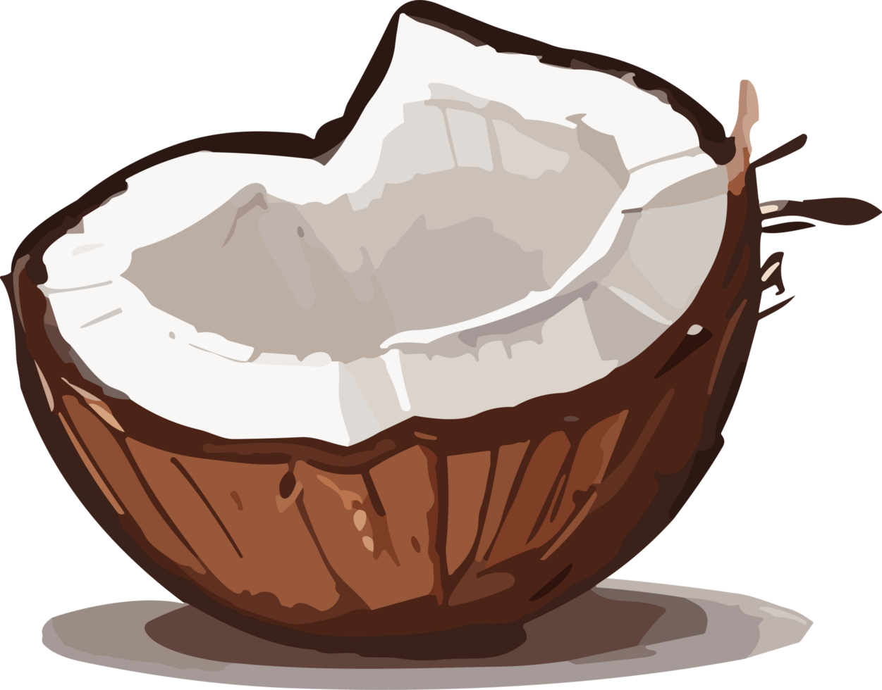 Nature's Bounty Coconut Artistry for Your Collection AI generative png