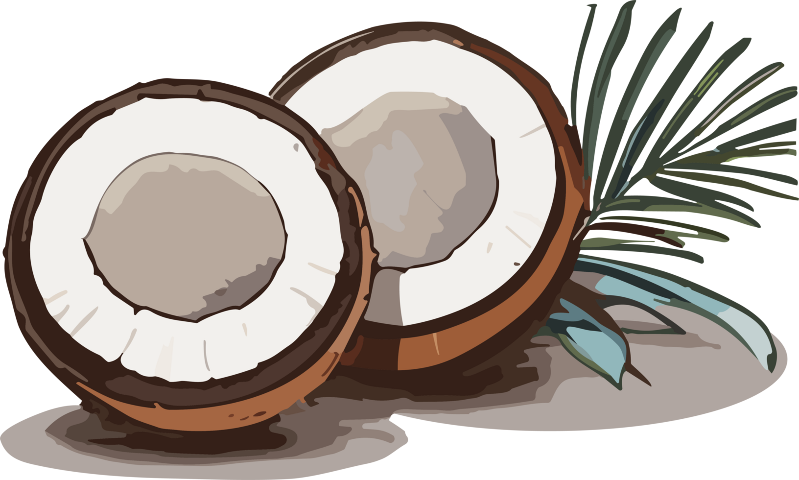 Nature's Bounty Coconut Artistry for Your Collection AI generative png