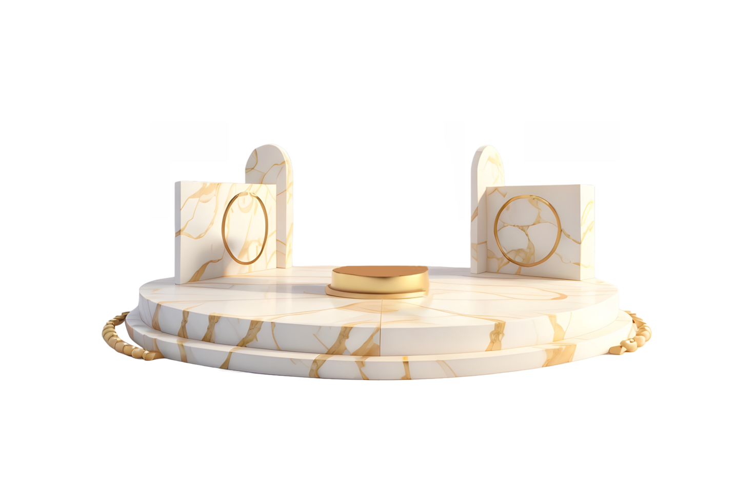 3d Abstract realistic pedestal podium stage png, Generative AI png