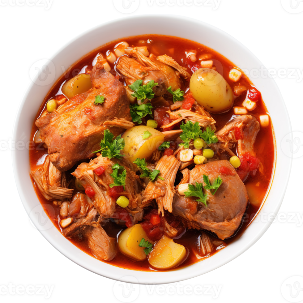 Delicious Brunswick Stew With Pork and Chicken, created with Generative AI png