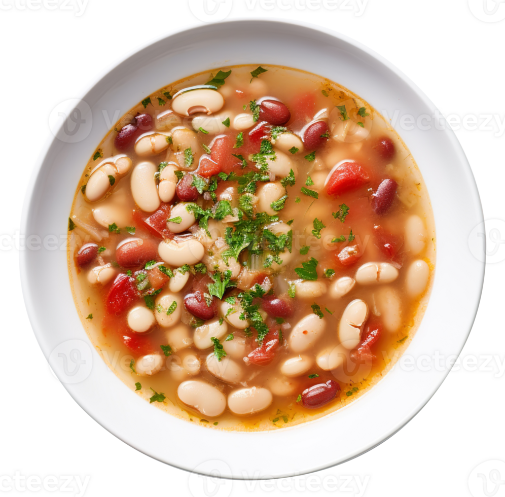 Delicious Bean soup with beans, created with Generative AI 27433897 PNG
