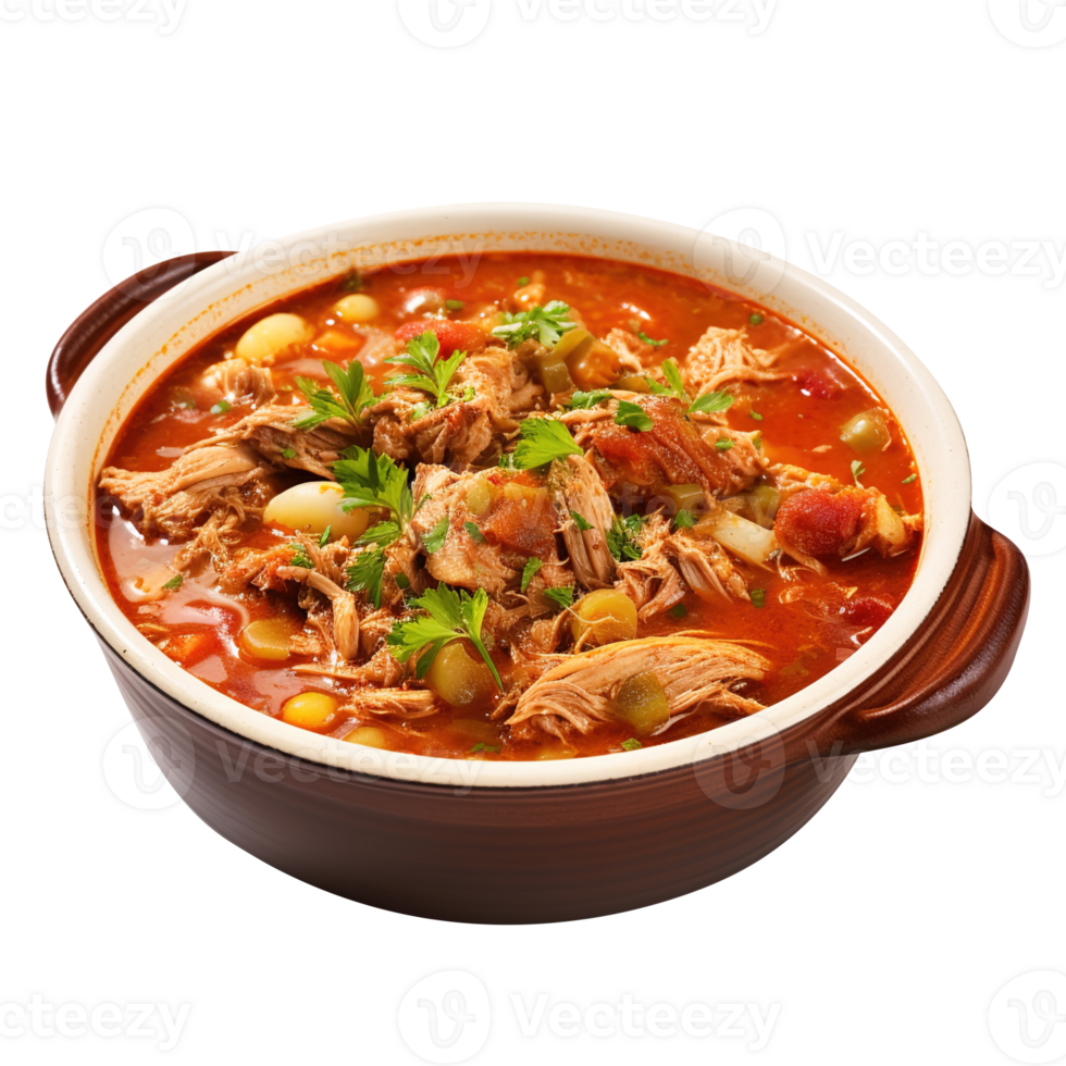 Delicious Brunswick Stew With Pork and Chicken, created with Generative AI png
