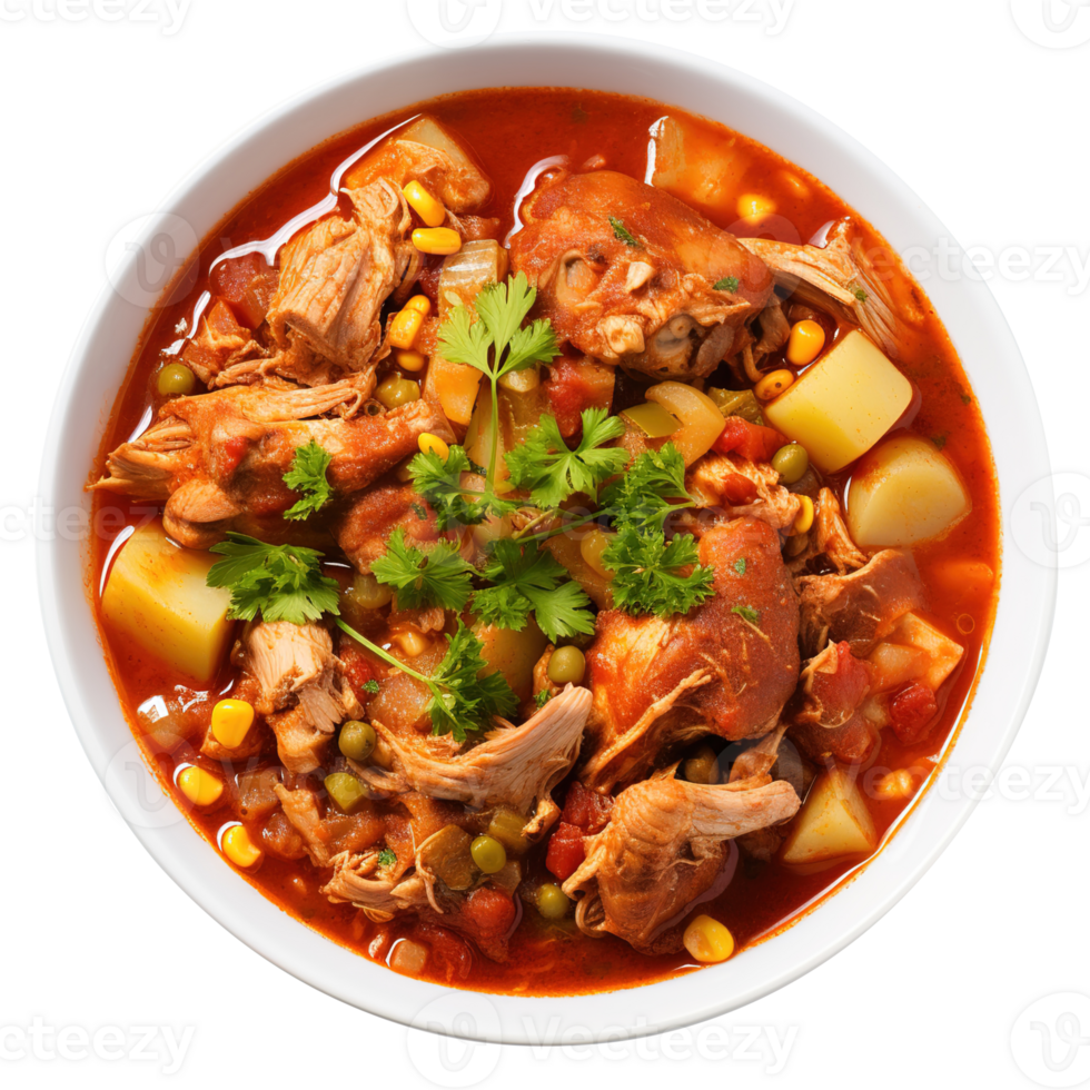 Delicious Brunswick Stew With Pork and Chicken, created with Generative AI png