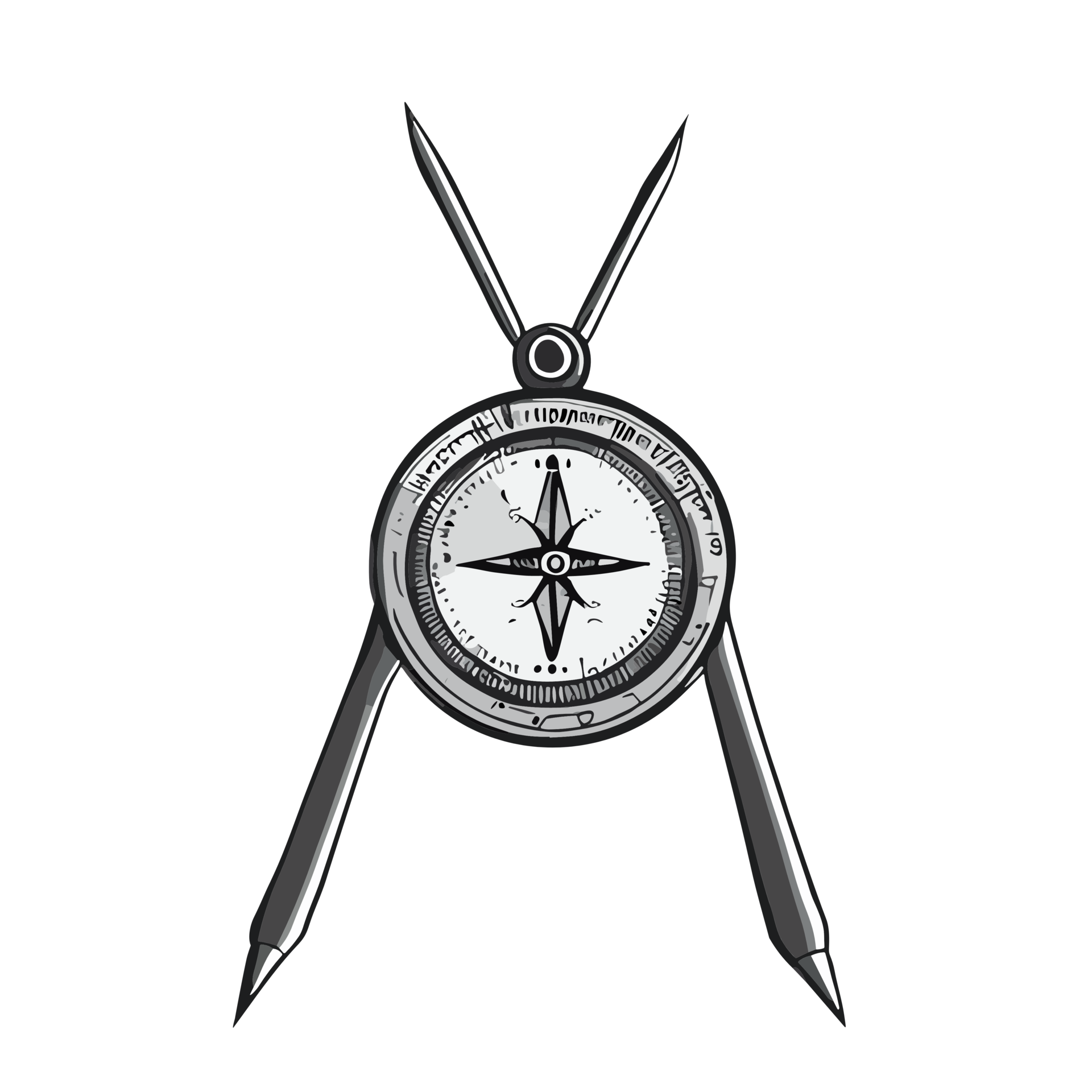 compass transparent background,Ai Generative 27434009 PNG