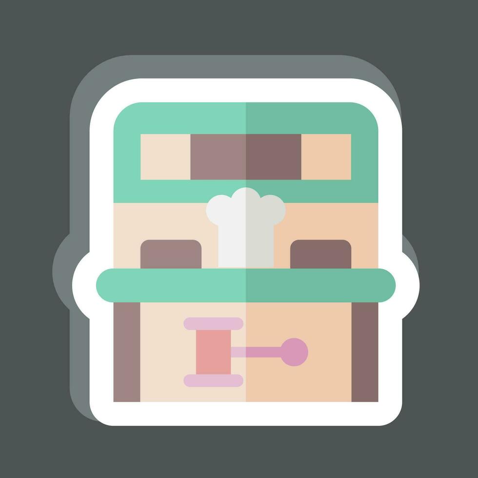 Sticker Mole Game. related to Amusement Park symbol. glyph style. simple design editable. simple illustration vector