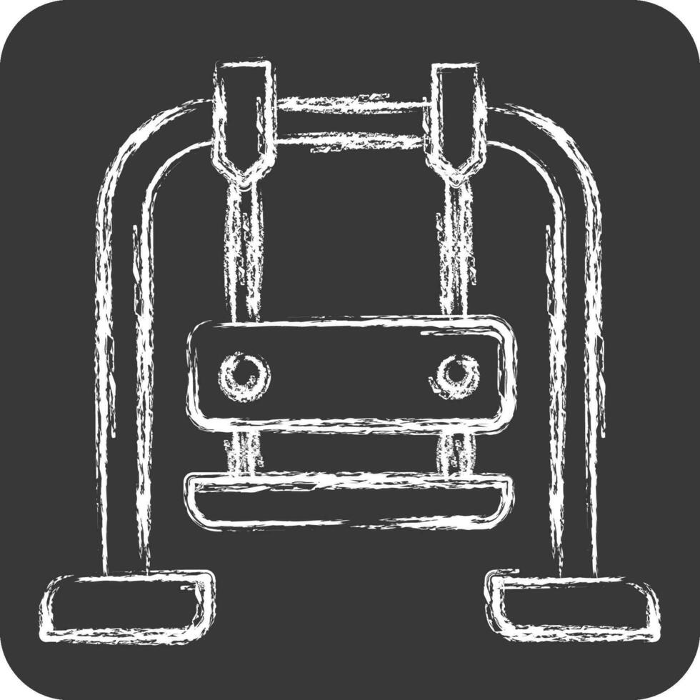 Icon Swing. related to Amusement Park symbol. chalk Style. simple design editable. simple illustration vector