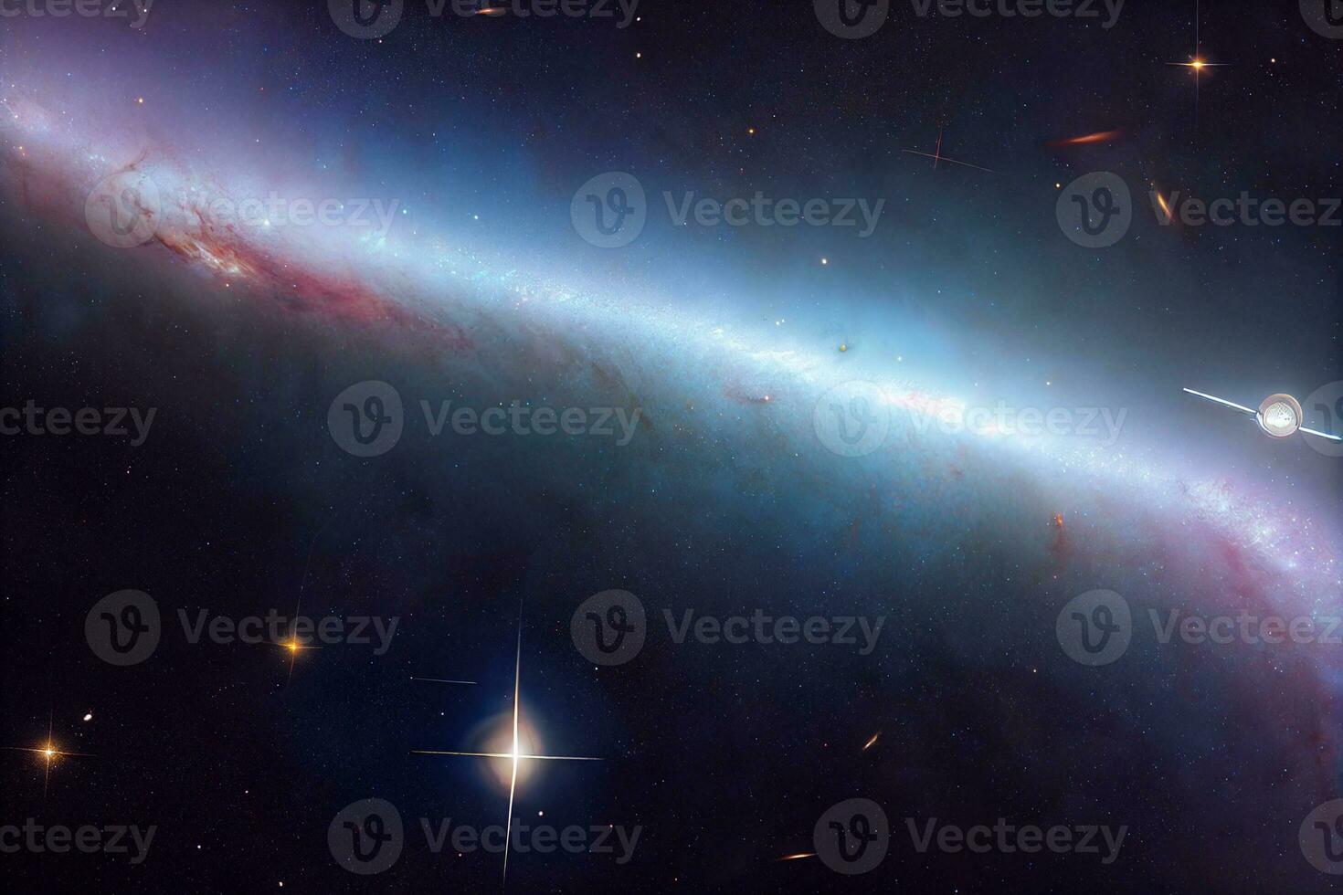 Outer space, Galaxy and Milkyway. AI generative photo