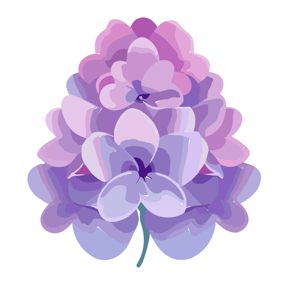 lila Blume transparent Hintergrund, ai generativ png