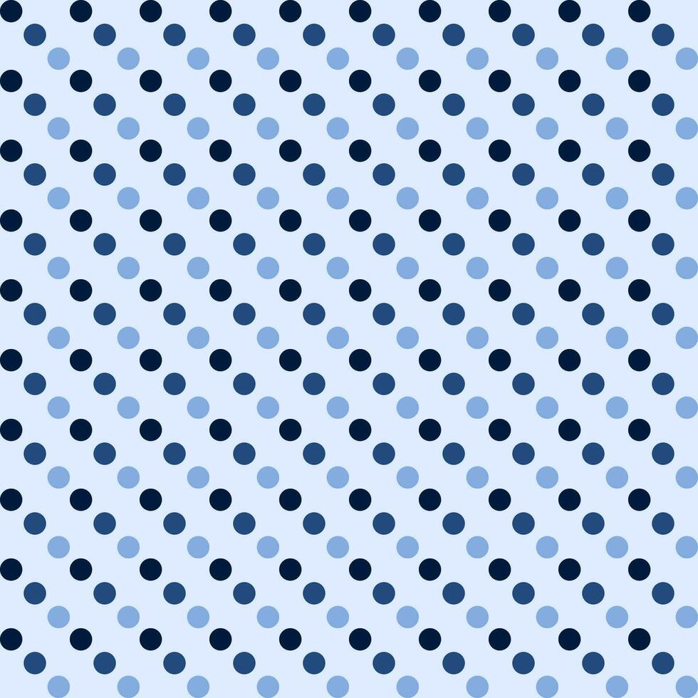 Seamless polka dots isolated on light blue background. vector
