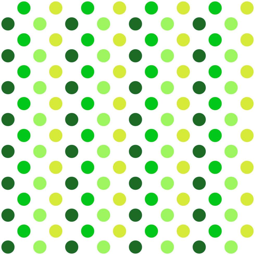 Seamless polka dot isolated on light green background. vector