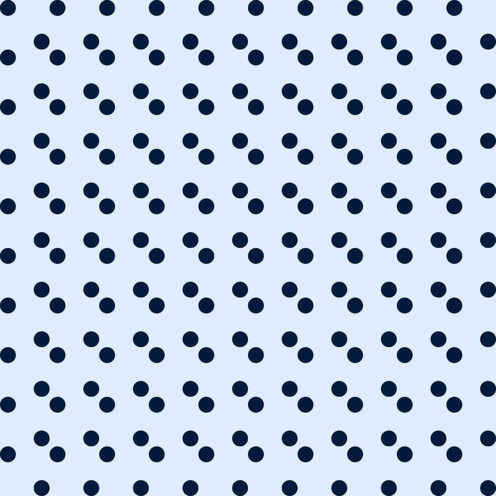 Seamless polka dots isolated on light blue background. vector