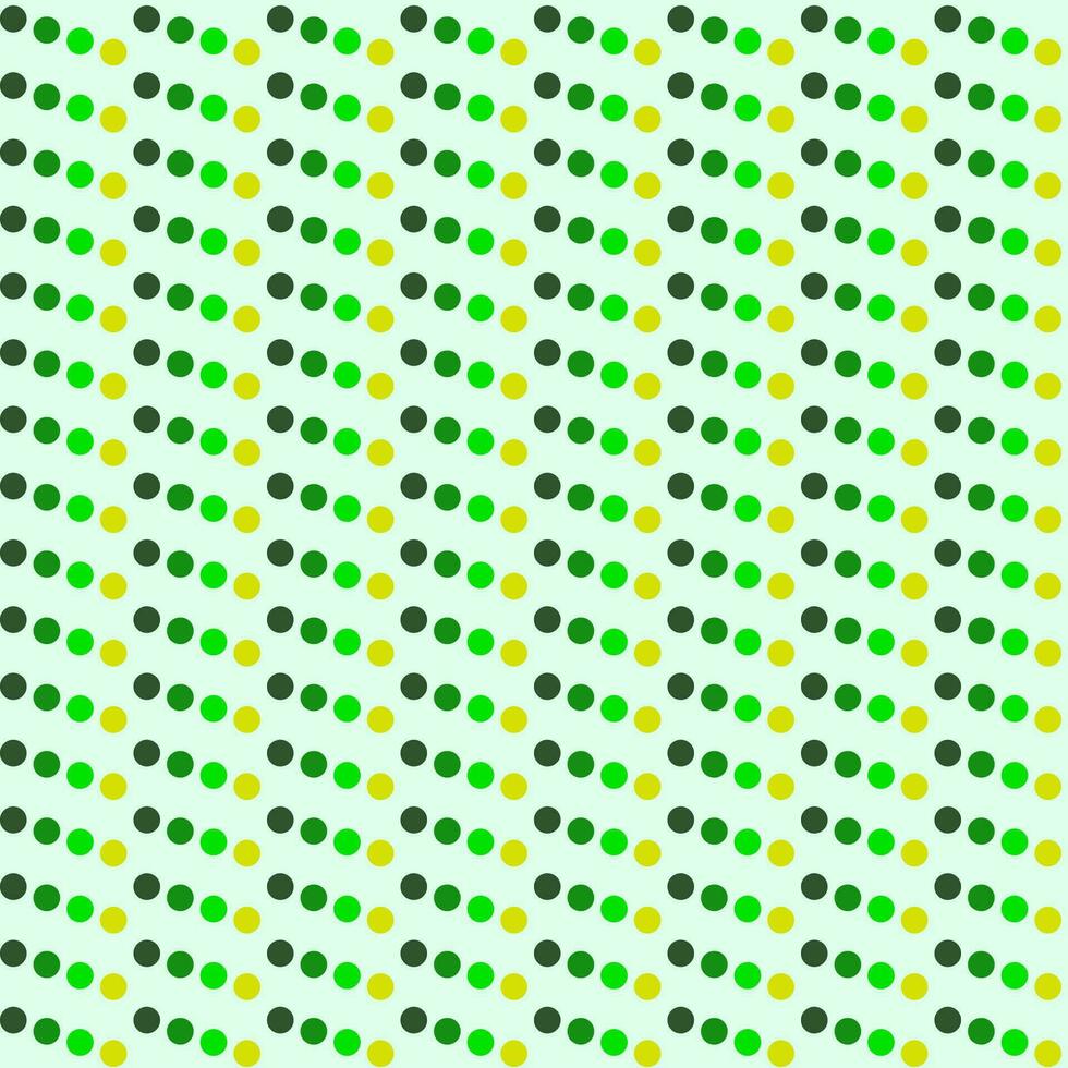 Seamless polka dot isolated on light green background. vector