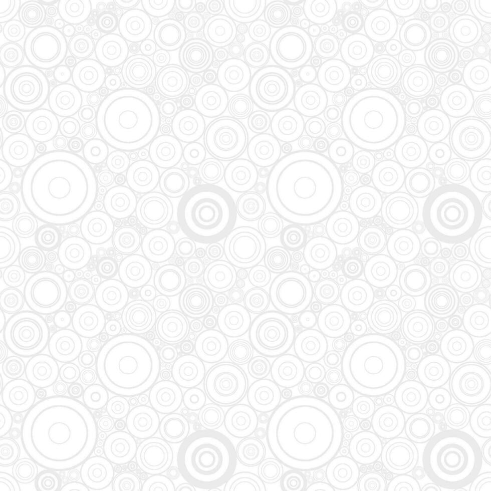 White background with gray abstract circle lines seamless isolated vector