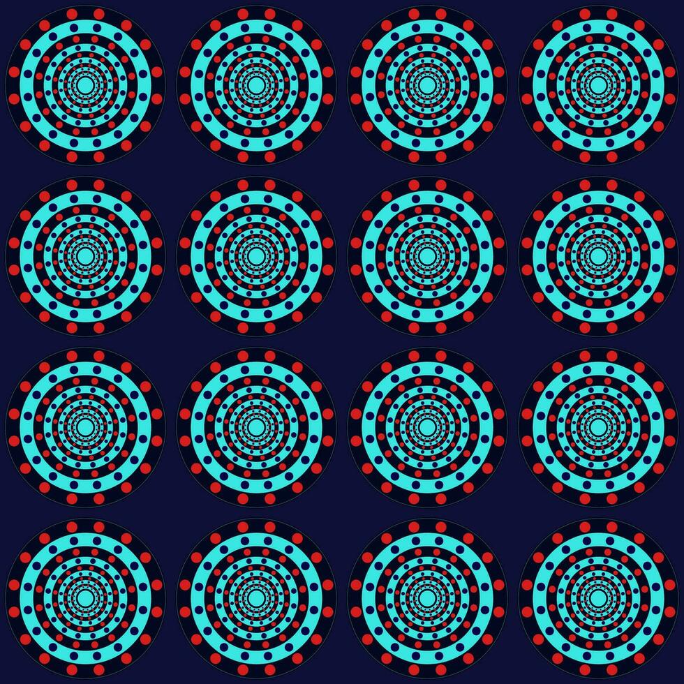 Seamless pattern, abstract background, line art circles in ethnic style. vector