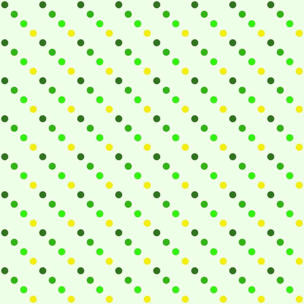 Seamless polka dot isolated on light green background. vector