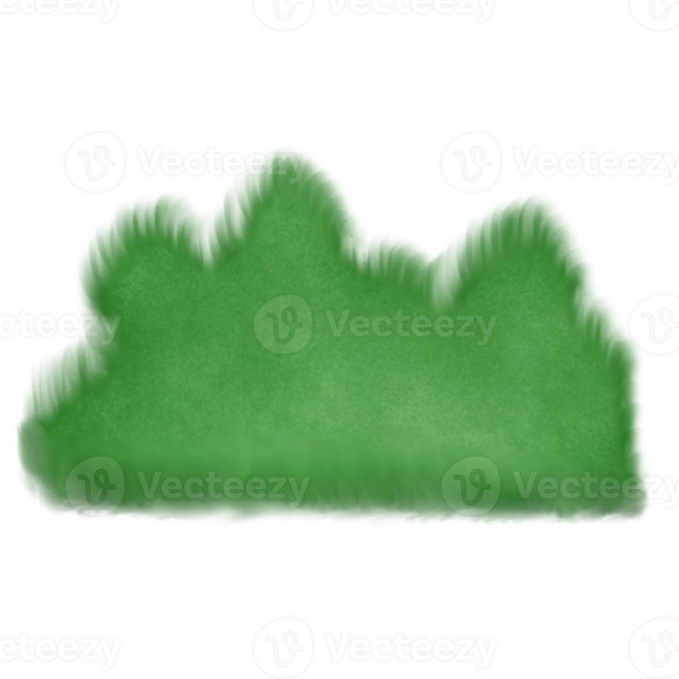 Green grass on the ground isolated on transparent background png
