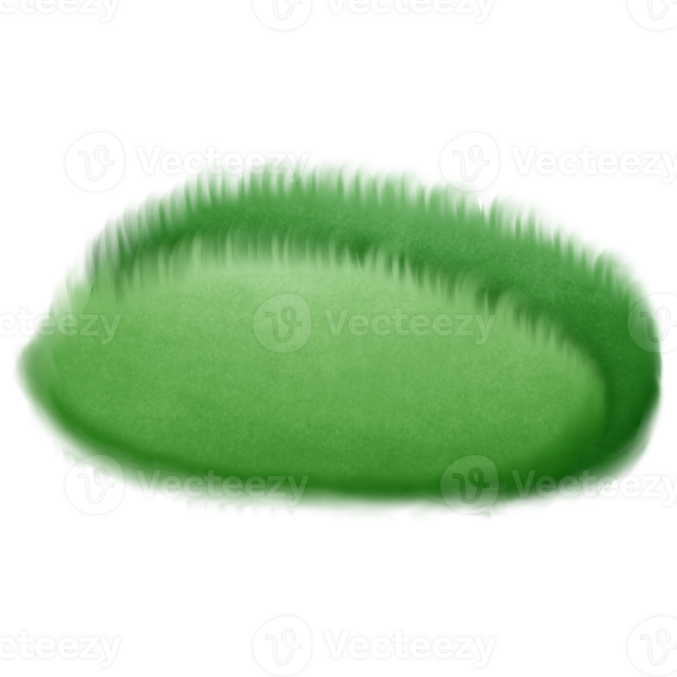 Green grass on the ground isolated on transparent background png
