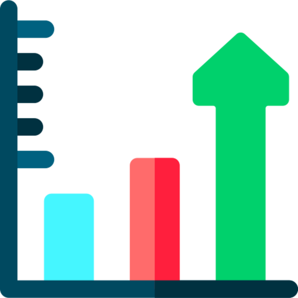 bar chart illustration design png