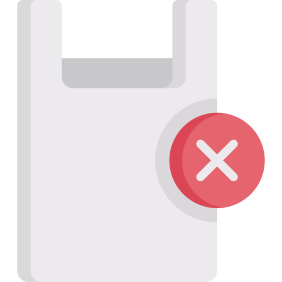 no plastic bags illustration design png