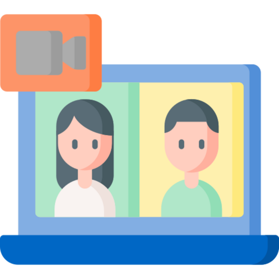 video call illustration design png