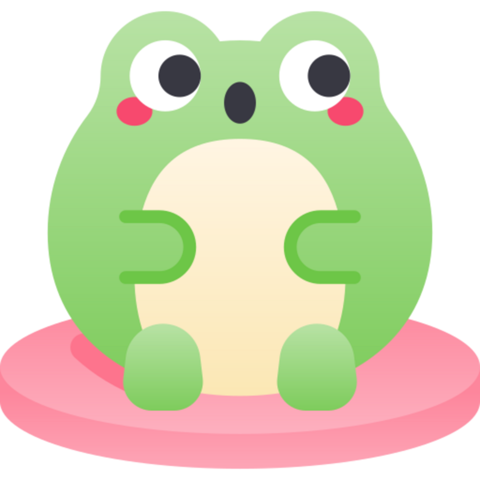 frog illustration design png