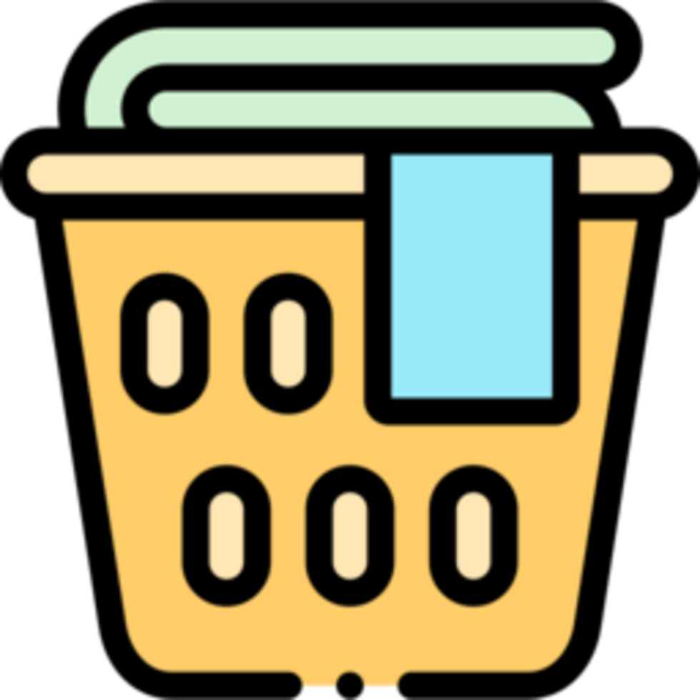 laundry basket illustration design png