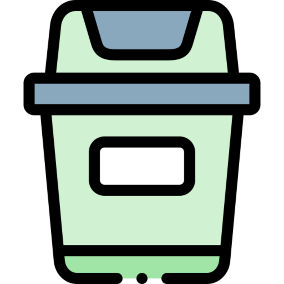 trash bin illustration design png