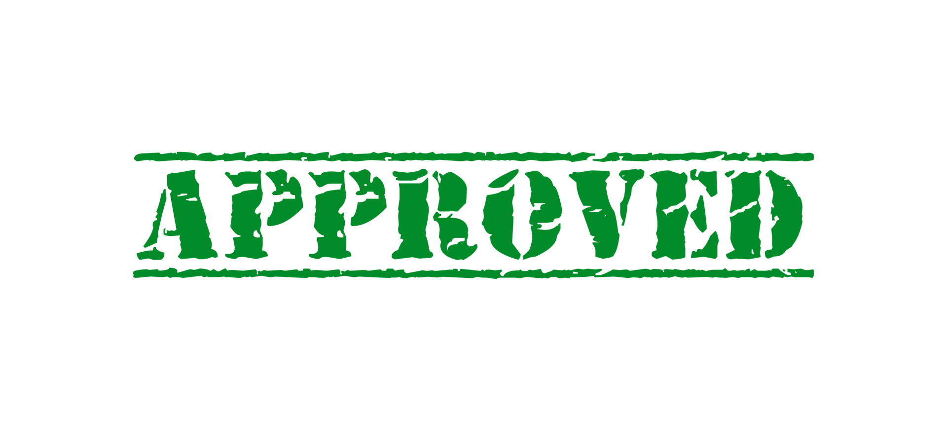 Approved green stamp on transparent background 27436712 PNG