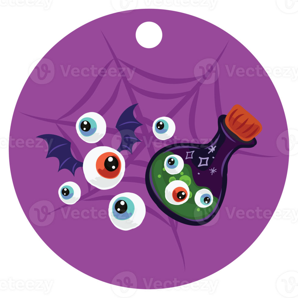 isolate halloween price tag halloween item png