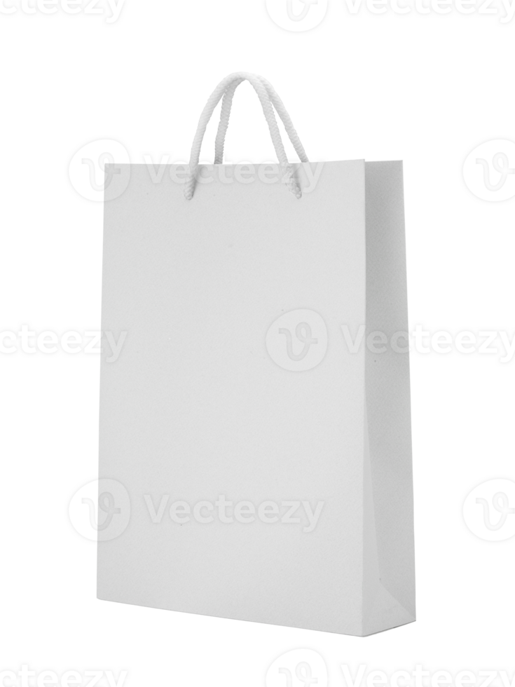 White empty Paper bag, transparent background png