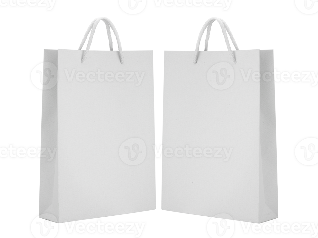 White empty Paper bag, transparent background png