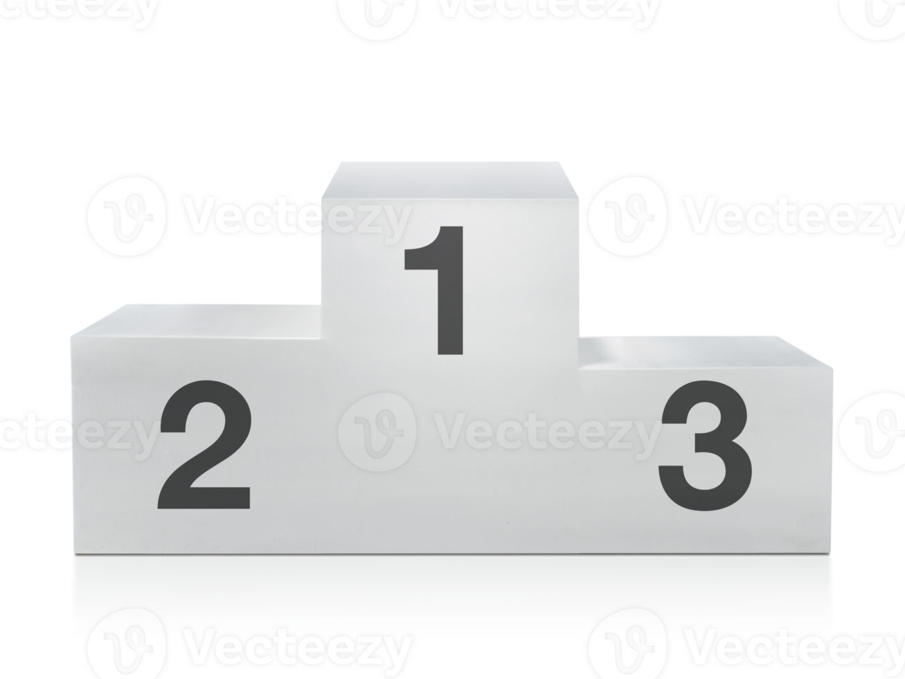 vit vinnare podium, transparent bakgrund png