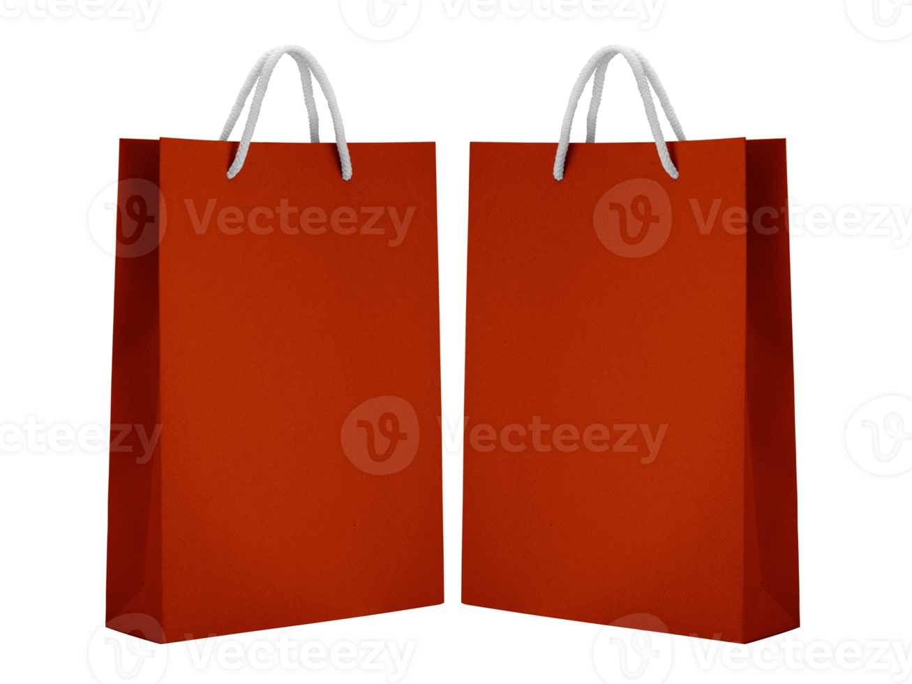 White empty Paper bag, transparent background png