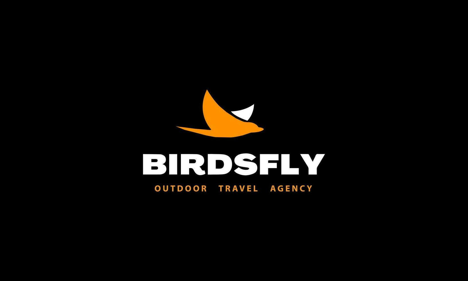 Bird logo template vector
