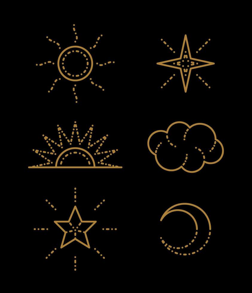 Artistic Sky Elements vector