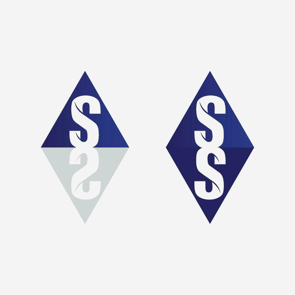 Business corporate letter S logo design vector. vector