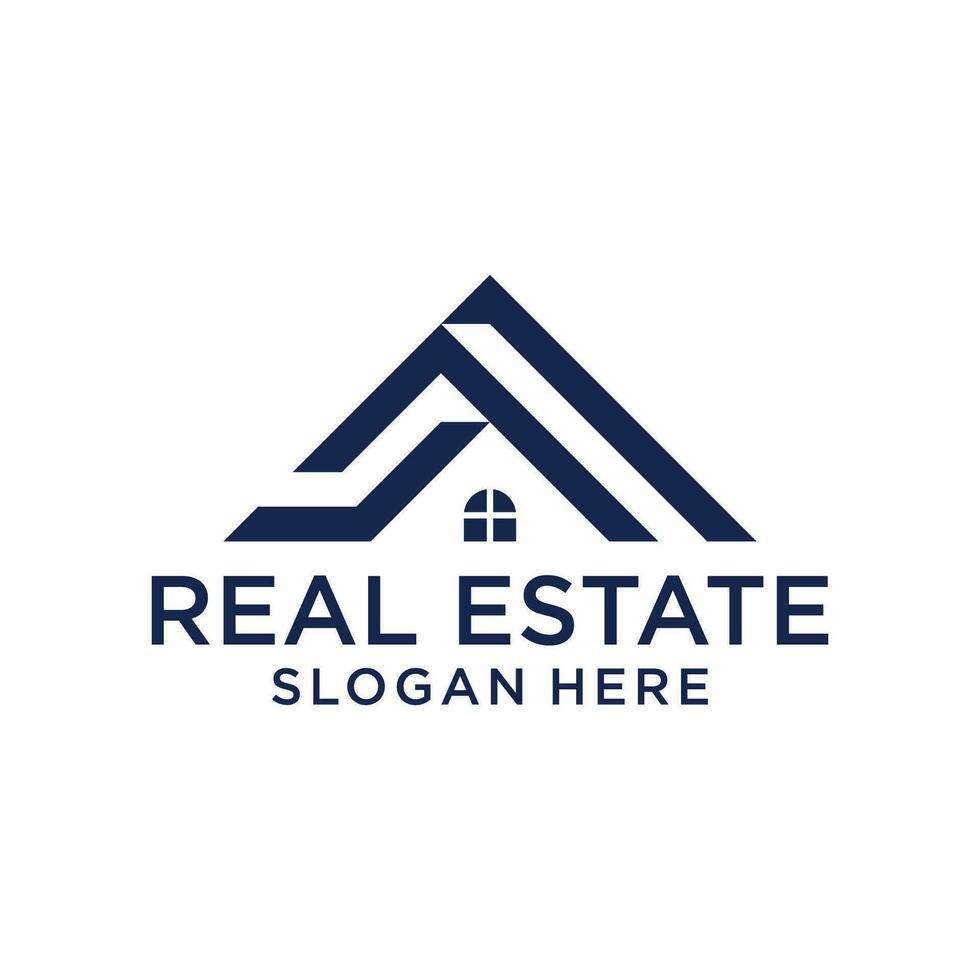 Modern abstract Real estate logo design concept vector
