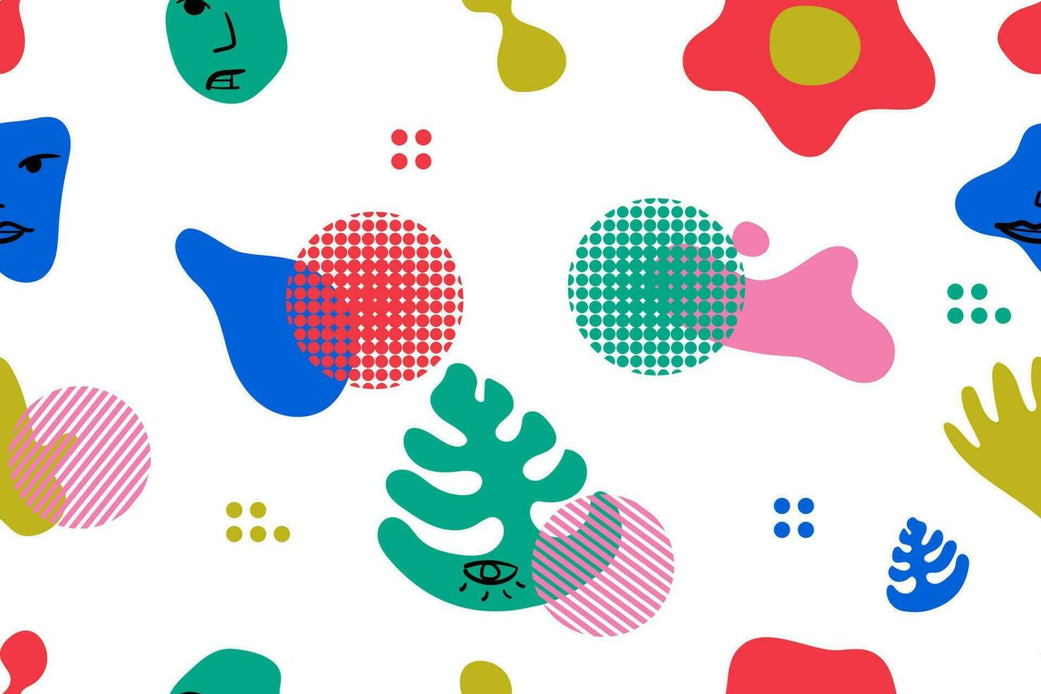 Abstract color seamless pattern illustration vector