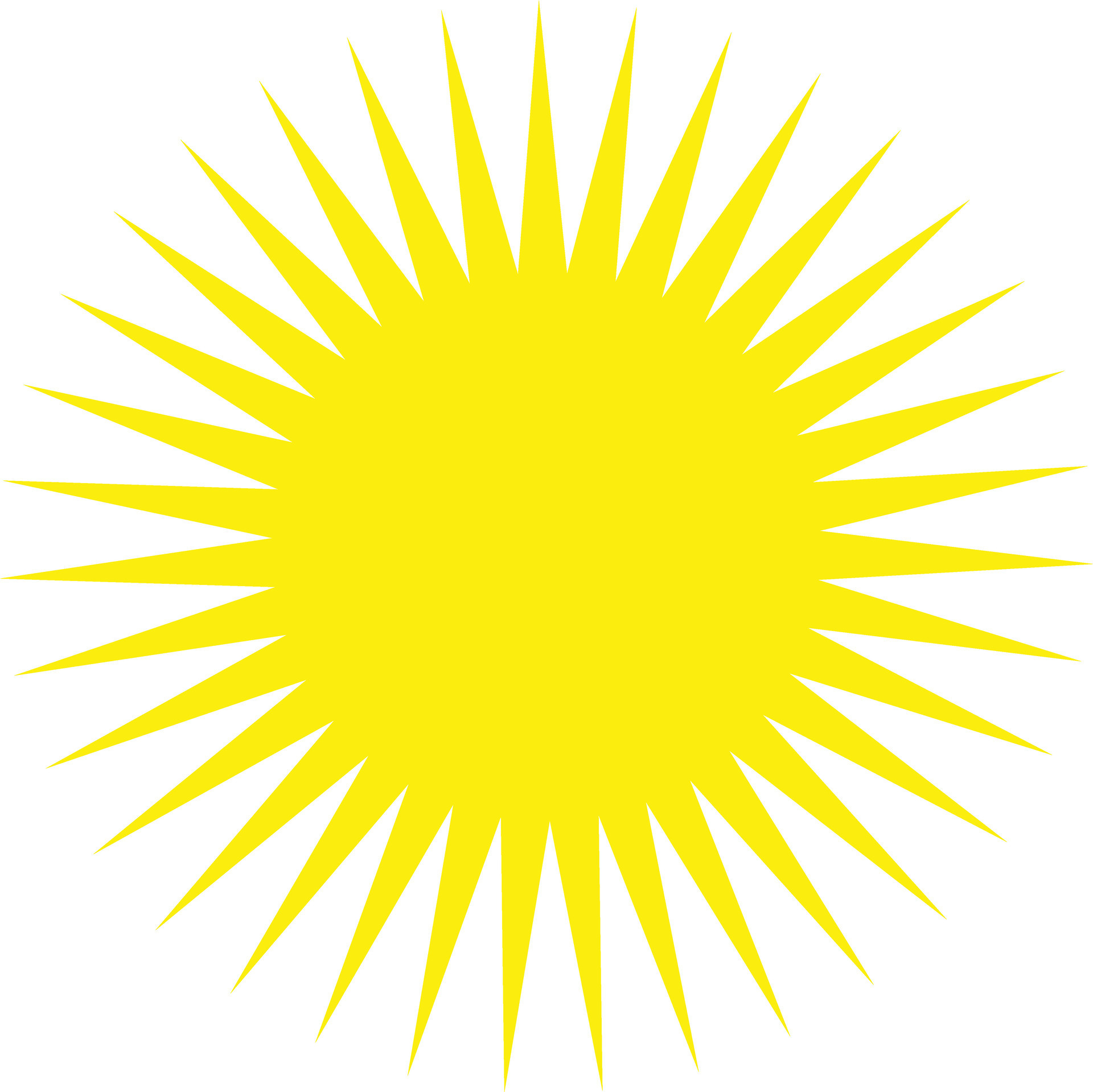 yellow sun icon vector isolated on white background 27438596 Vector Art