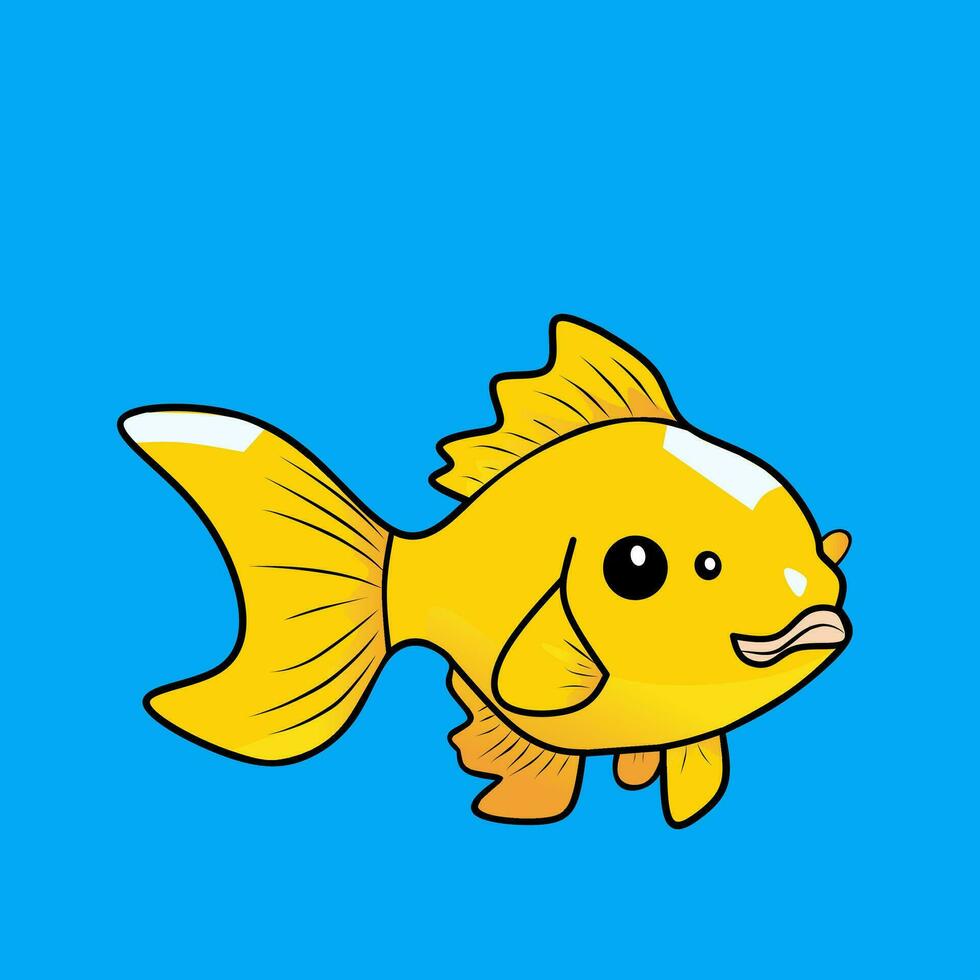 goldfish vector illustration logo